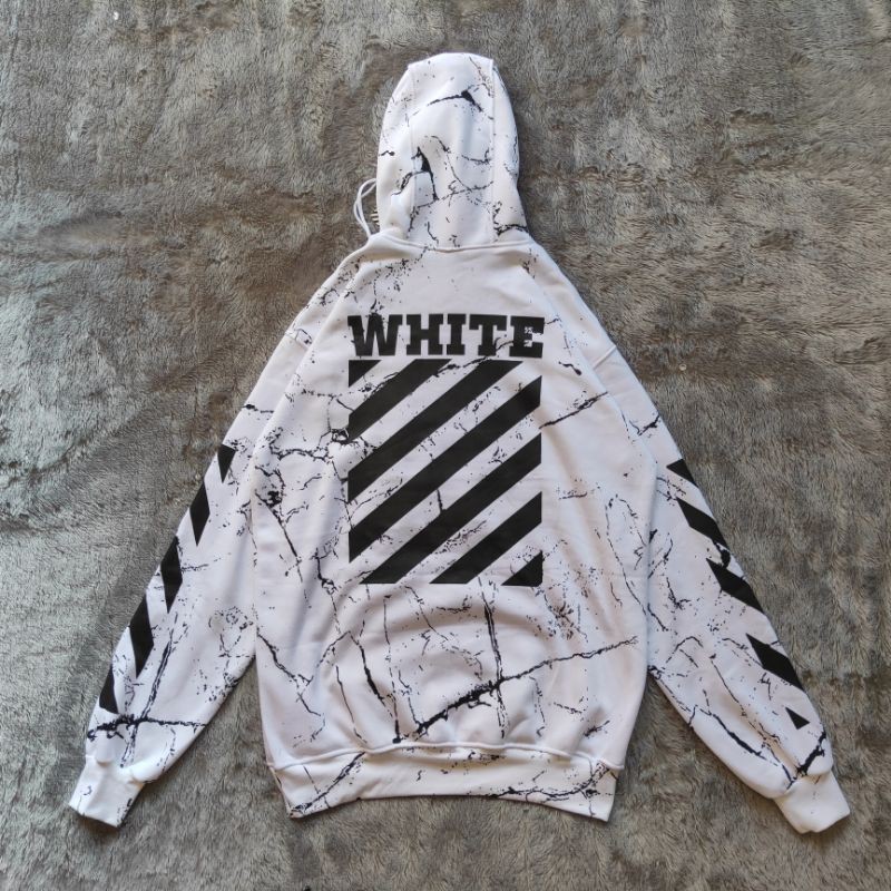 Sweater Hoodie Off White Marble Religion Grapict Fulltag &amp; Lebel