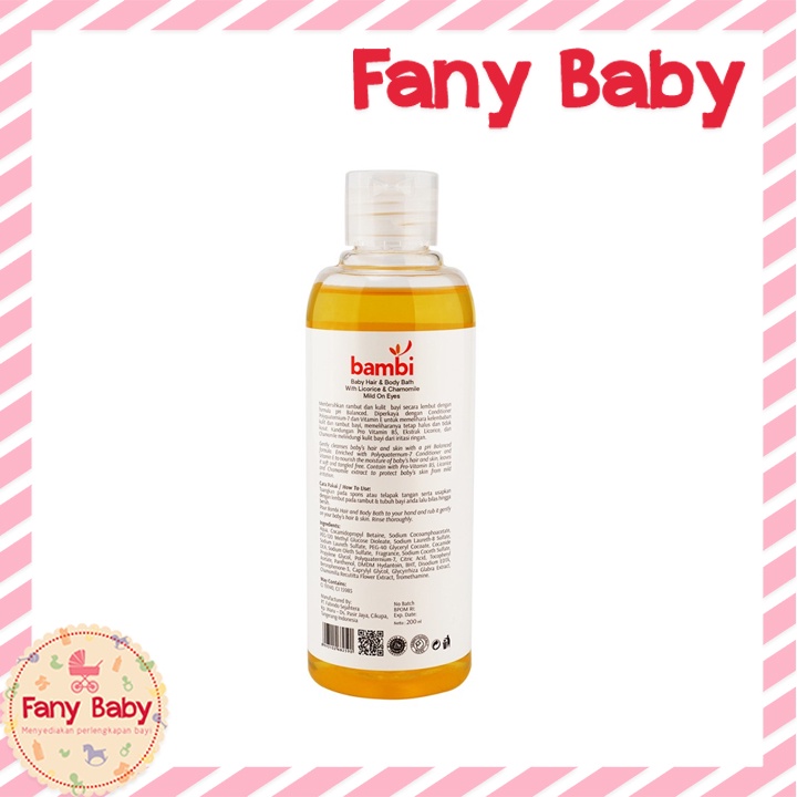 BAMBI BABY HAIR &amp; BODY BATH 2IN1 200ML