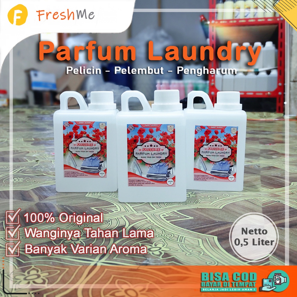 COD - PARFUM LAUNDRY SWEET POPPY MURAH AROMA TAHAN LAMA / PELICIN BAJU SETRIKA LAUNDRY