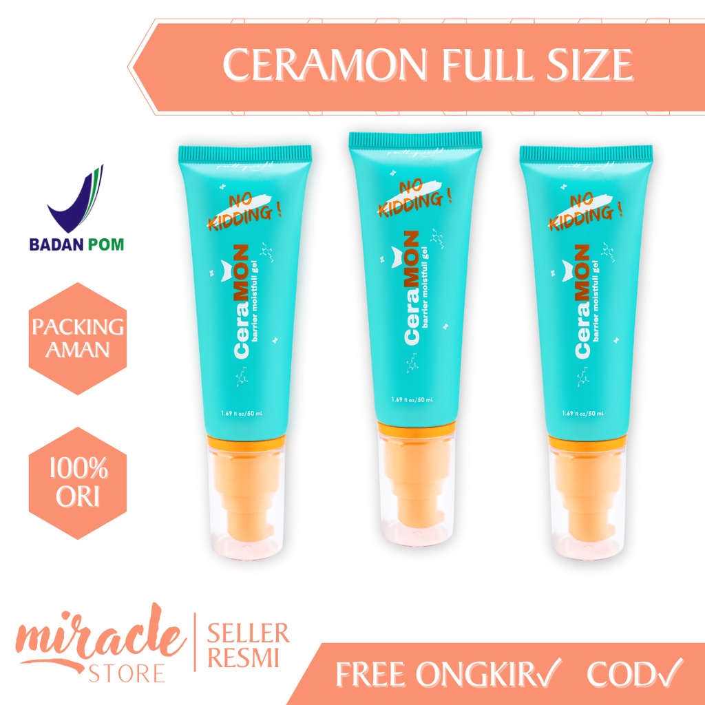 READY! CERAMON PRETTYWELL 50ML MOISTURIZER PRETTYWELL CERAMON FULL SIZE PELEMBAB WAJAH MURAH