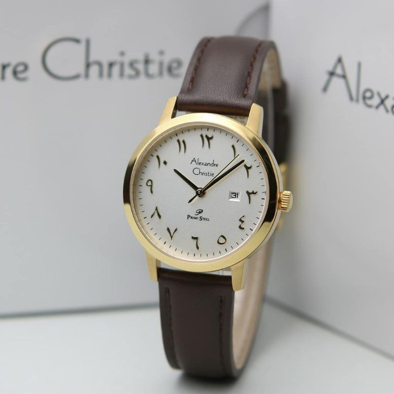Jam Tangan Alexander Christie Wanita Brown Gold ac1024