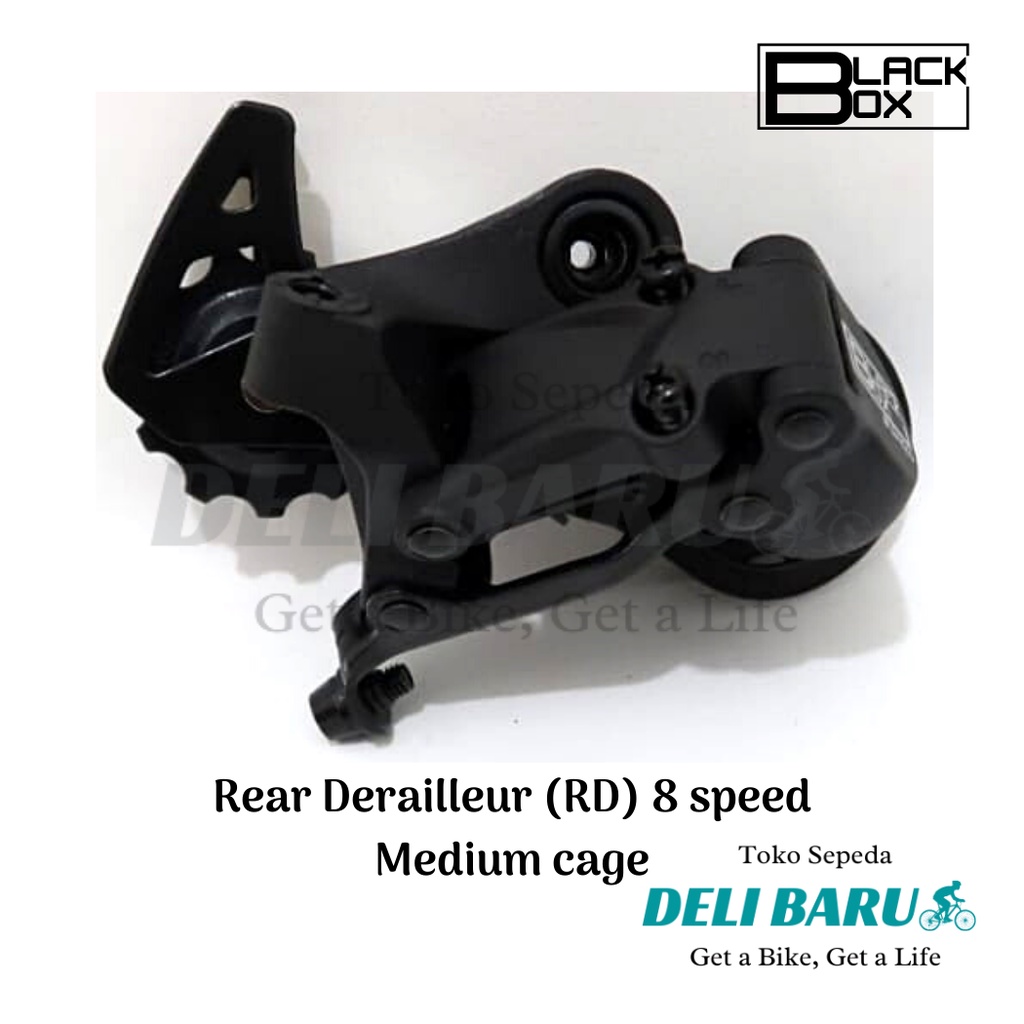 Blackbox Rear Derailleur 8 speed RD medium cage letter s sepeda MTB, lipat