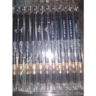 ✳ Pensil alis implora coklat,silver ,hitam dan biru 12pc ➹