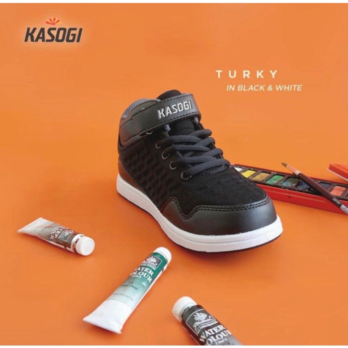Sepatu Anak Sekolah Casual Perempuan Laki laki Unisex Kasogi Turky Hitam 32 Sepatu Anak Perempuan SD