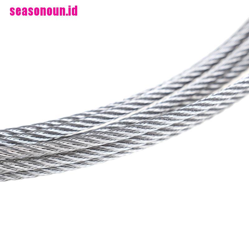 【seasonoun】5m 304 stainless steel soft wire rope soft fishing lifting cable clo