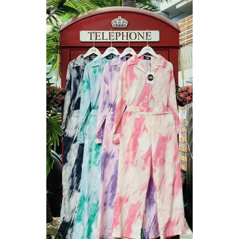 SETELAN LALUNE MARBLE TIE DYE 100% ORIGINAL IMPORT BANGKOK