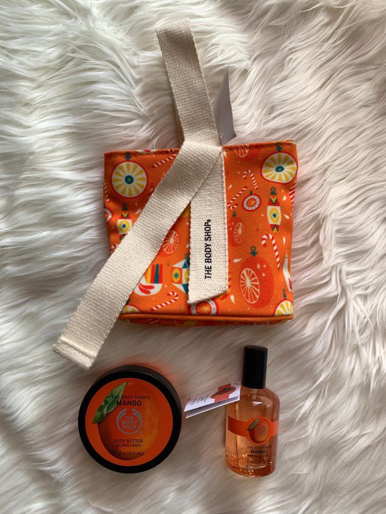 (READY &amp; ORI) The Body Shop Mango Bag Gift Set seserahan kado pacar teman istri viral wangi mangga