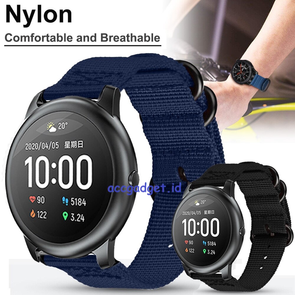 Tali Strap Nilon loop Nylon untuk Haylou Solar LS05S / LS04 / LS09B / RT2 LS10 - NYL22 Strap