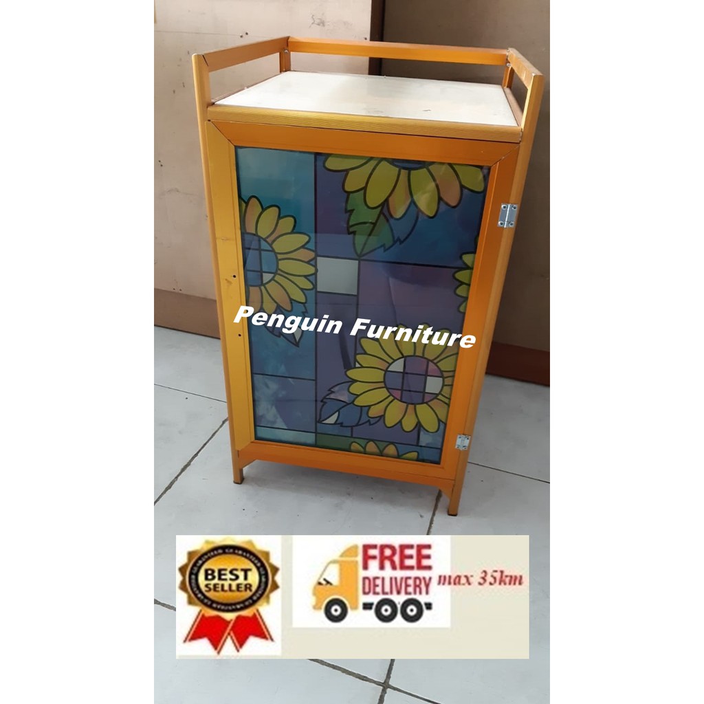 Rak Dispenser/ Meja Dispenser / - Aluminium Gold