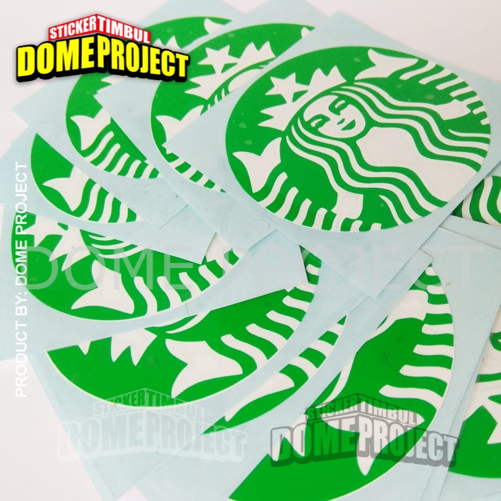 STIKER CUTTING MOTOR STARBUCKS DECAL MOBIL SATUAN STIKER AKSESORIS SEPEDA MOTOR