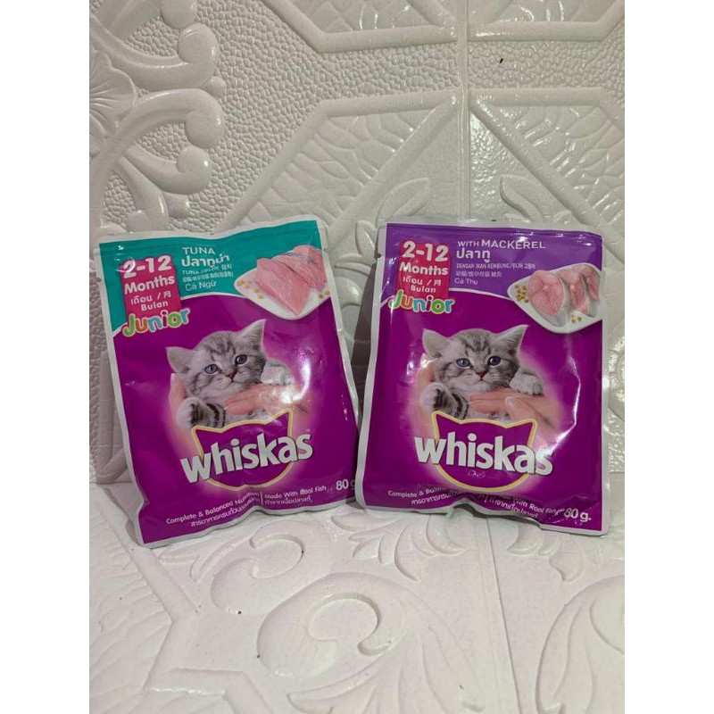 

whiskas junior 2-12 bulan