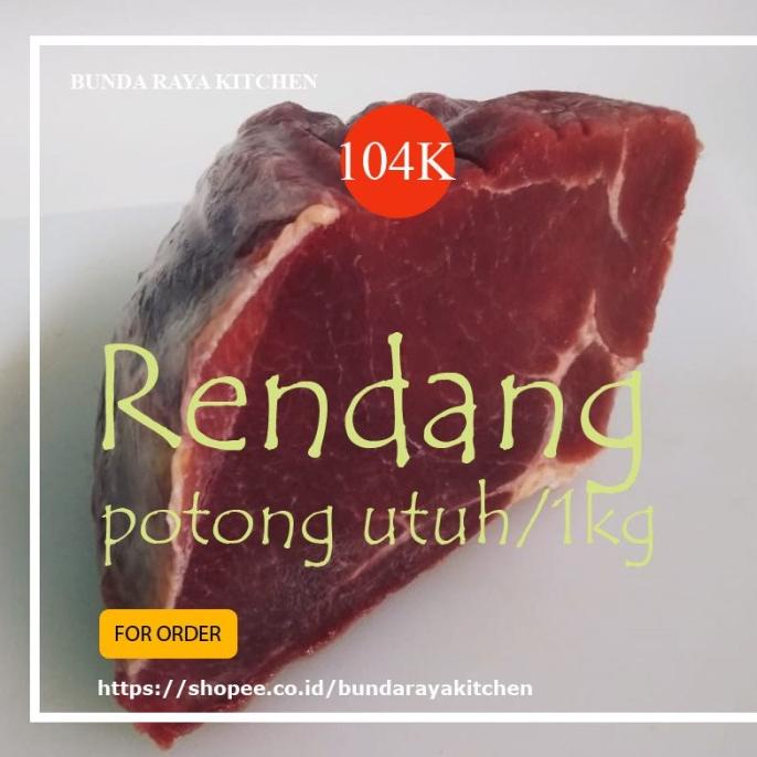 

Sso42 - Premium Beef Daging Rendang Utuh 1Kg Quality Resto Padang Titioktari2