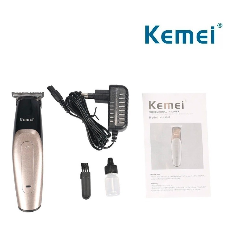 Kemei KM-3207 Hair Clipper Trimmer Charger Cordless Haircut KM 3207