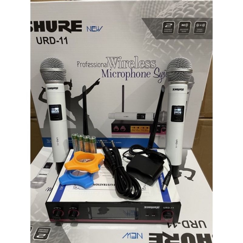 Microphone wireless Shure URD 11 mic pegang pegang