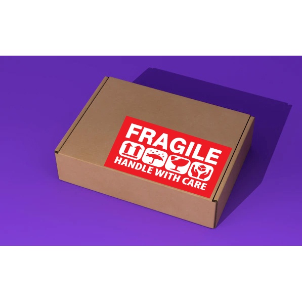 

Stiker Fragille, Stiker Label, Stiker untuk pengiriman