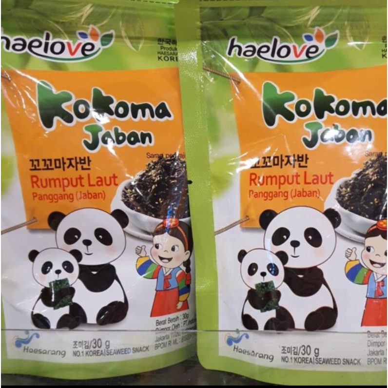 

Haelove Kokoma Jaban Rumput Laut Panggang 30gr