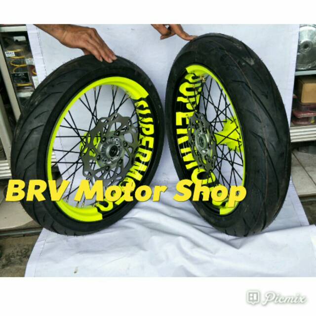 Sepaket Velg Supermoto Honda Crf 150 L - Whellset Crf 150 L Ring 17