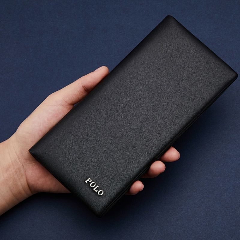 POLO DOMPET PRIA DOMPET PANJANG KULIT PU ELEGANT