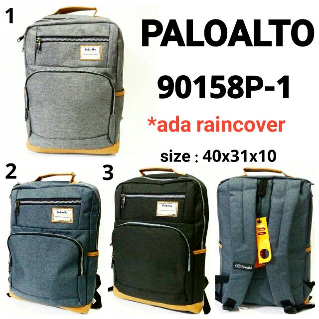 Tas sekolah ransel backpack cowok cewek  Paloalto 90158P-1 tas punggung unisex keren murah dan baru