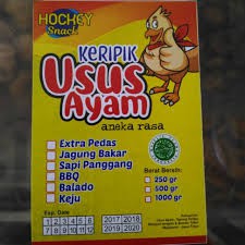 

Kripik Usus Ayam Original 100 gram