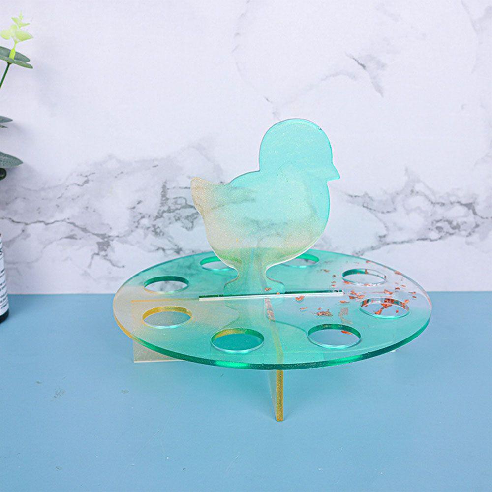 R-flower Chicken Tray Silicone mold Kerajinan Cetakan Rak Penyimpanan Resin Kit UV Lucu