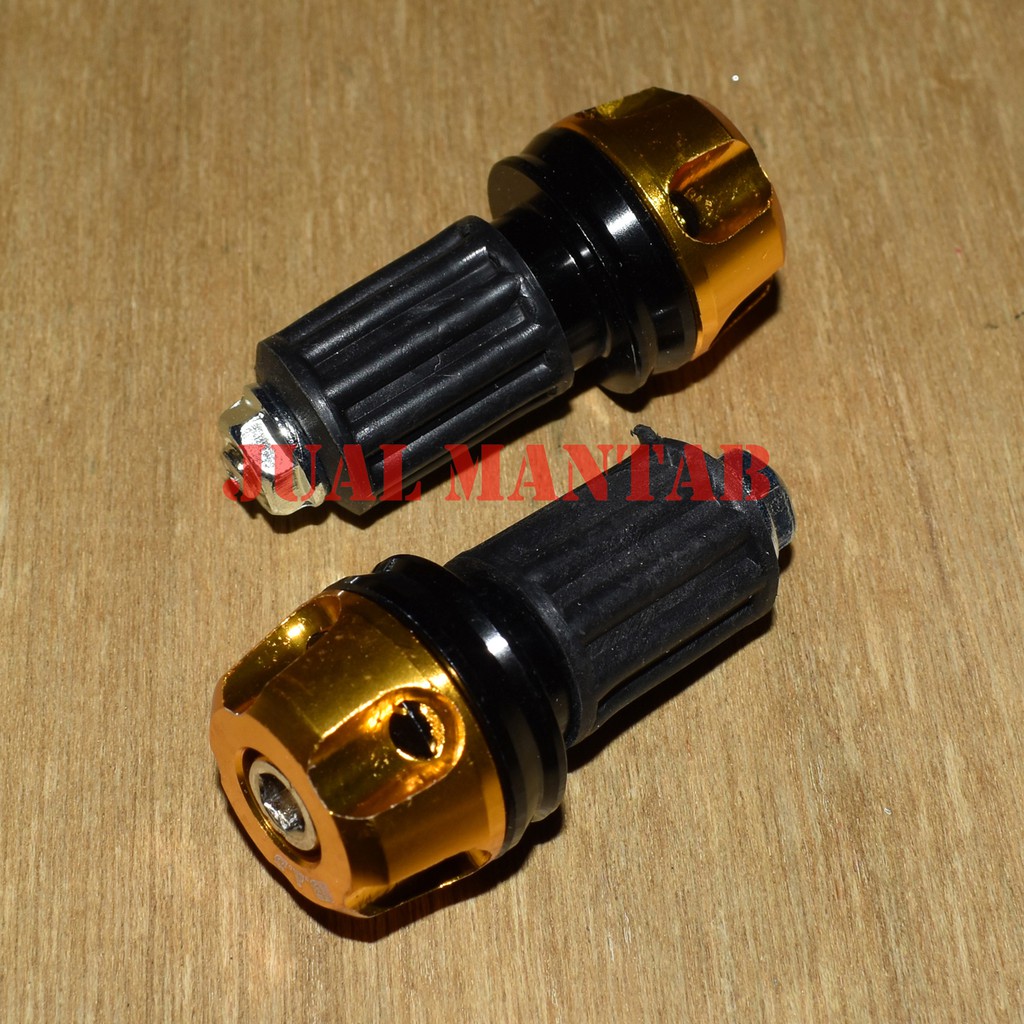 Jalu Stang Motor l Variasi Aksesoris Motor Jalu Setang Atau Bandul Pelindung Stang Motor Bahan Alumunium CNC 2 Tone PNP 6025 BAD Beat l Mio l Vario l Aerox l Vixion l Supra l Dll Universal Murah