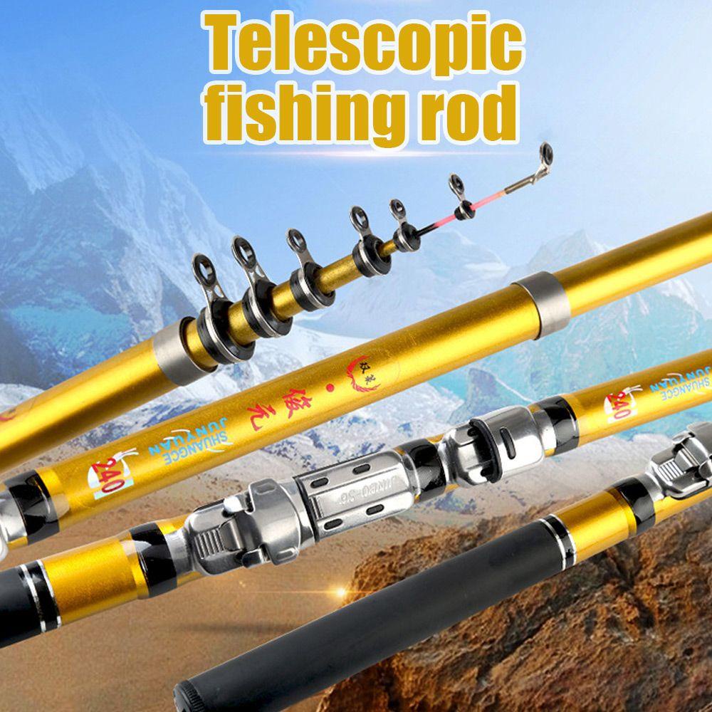 Suyo Joran Pancing Teleskopik High Quality Spinning Bahan Karbon Bisa Ditarik