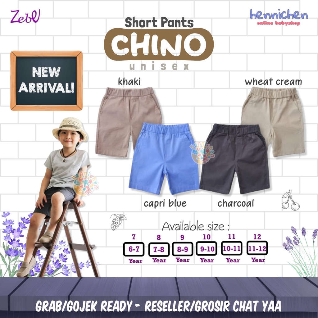 PROMO 7.7 PROMO BAJU LEBARAN MURAH READY 1-12 TAHUN JOBEL KAZEL ZEBE Celana Pendek Shorts Chino CHINOS boy Unisex 7- 12  TAHUN