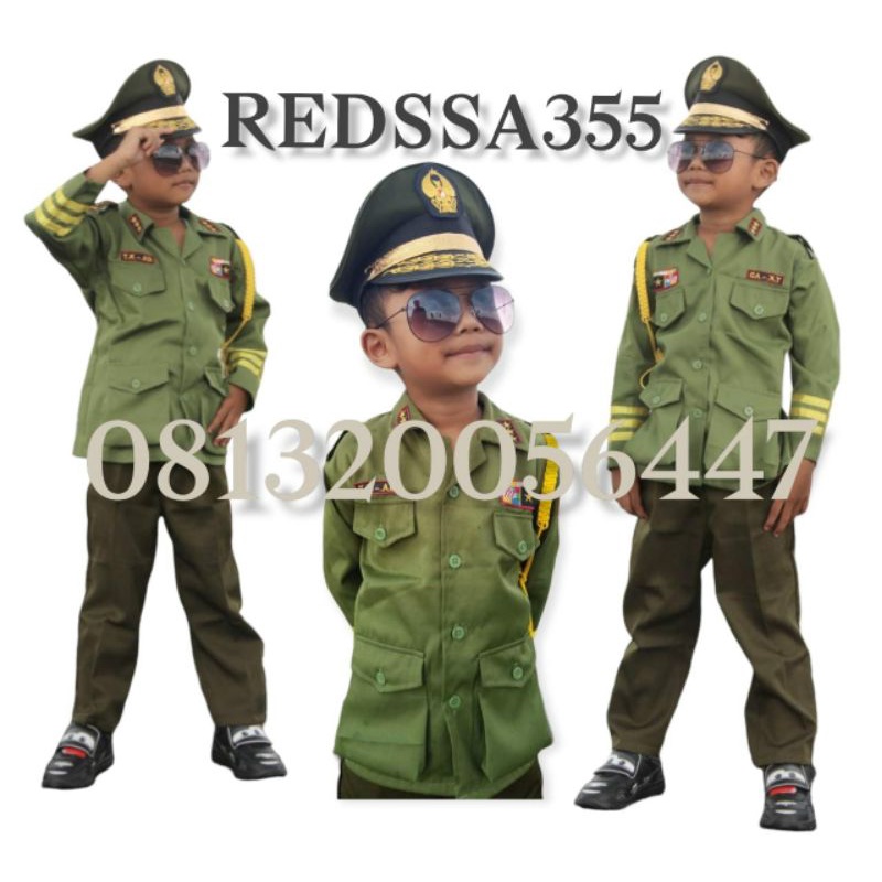 Seragam Pdh TNI AD anak