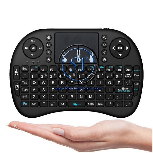 Aksesoris Gadget Keyboard Wireless Mini 2.4G dengan i8 Touchpad untuk KODI Android Smart TV Box PC