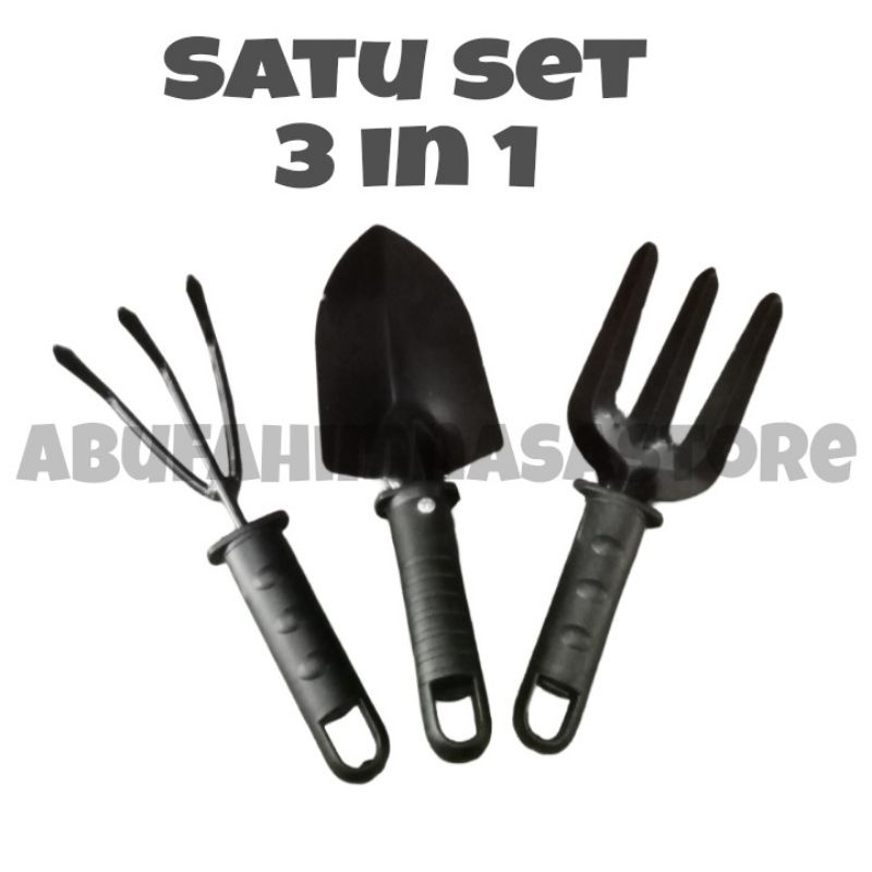 SEKOP TANAMAN SATU SET (GARUKAN,SEKOP,GARPU) 3 IN 1