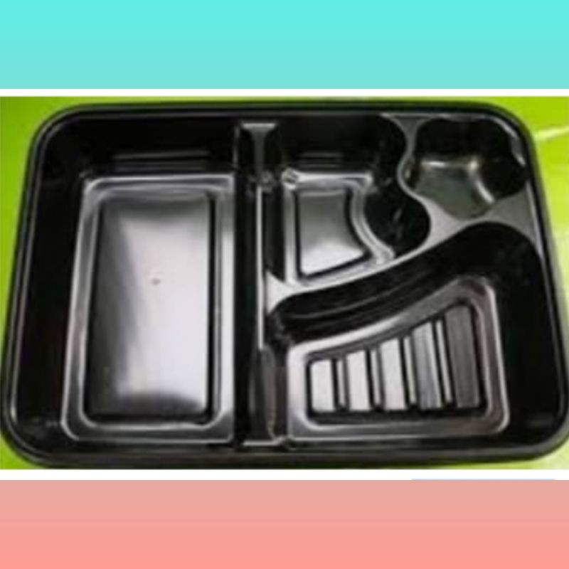 PER PACK mika nasi coklat tray bento kotak nasi coklat (tempat dan tutup) murah TUBAN TBN