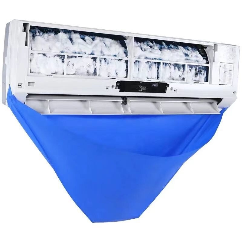 GSSi Plastik Cuci Ac Air Conditioner Cover Pencuci AC Cleaning Cover Waterproof Awoo Yk-41 Blue Or-i