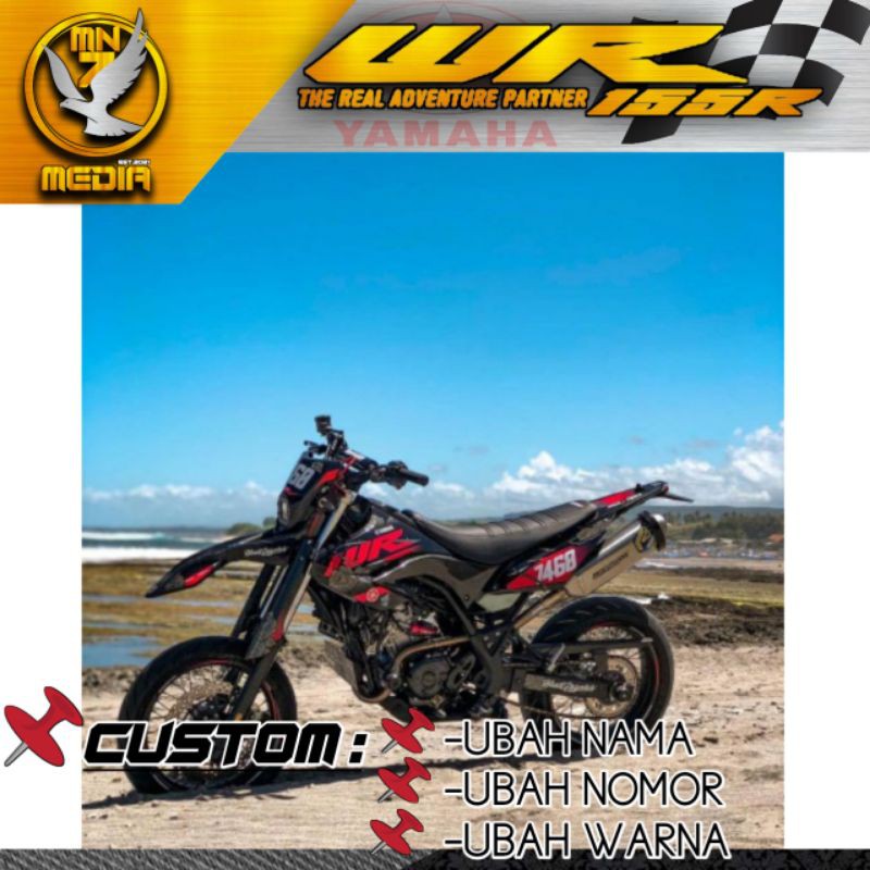 DECAL STIKER YAMAHA WR 155R~decal sticker yamaha wr 155r~Decal WR 155 Full Body~Dekal Supermoto