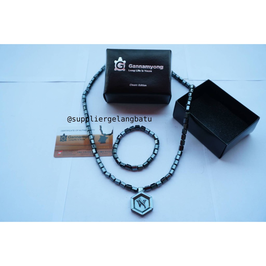 PROMO Kalung IWS LSW biomagnetik media alat terapi free gelang tangan