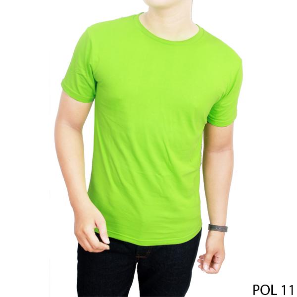 Kaos Polos Hijau Katun Combed - POL 11