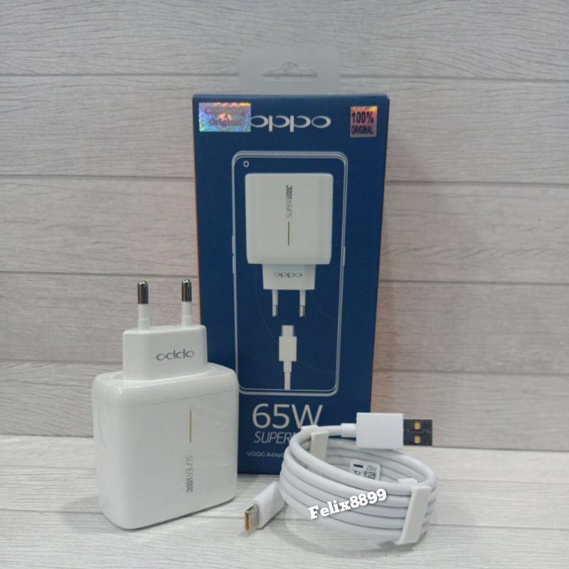 Charger Oppo 65W Super Vooc Flash Charge Oppo Reno 5 5F Reno5 Reno 4 Pro 4Pro Original 100%