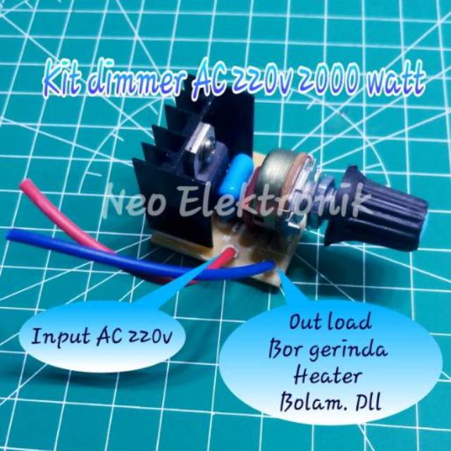 Dimer AC 220V dimmer 2000 Watt BTA16 Pengatur Kecepatan voltage