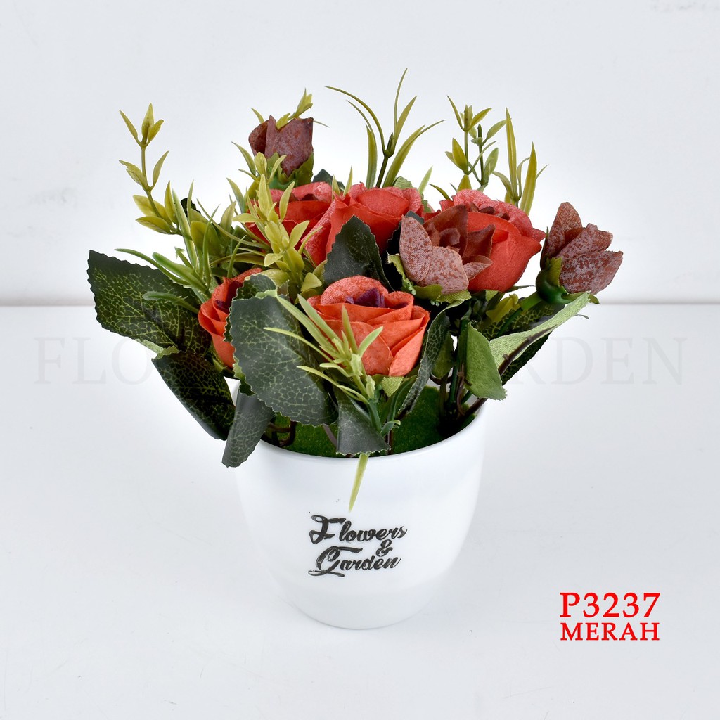 TIB P3237 TANAMAN BUNGA HIAS POT TANAMAN HIAS DEKORASI RUMAH DAN BUNGA PLASTIK-7