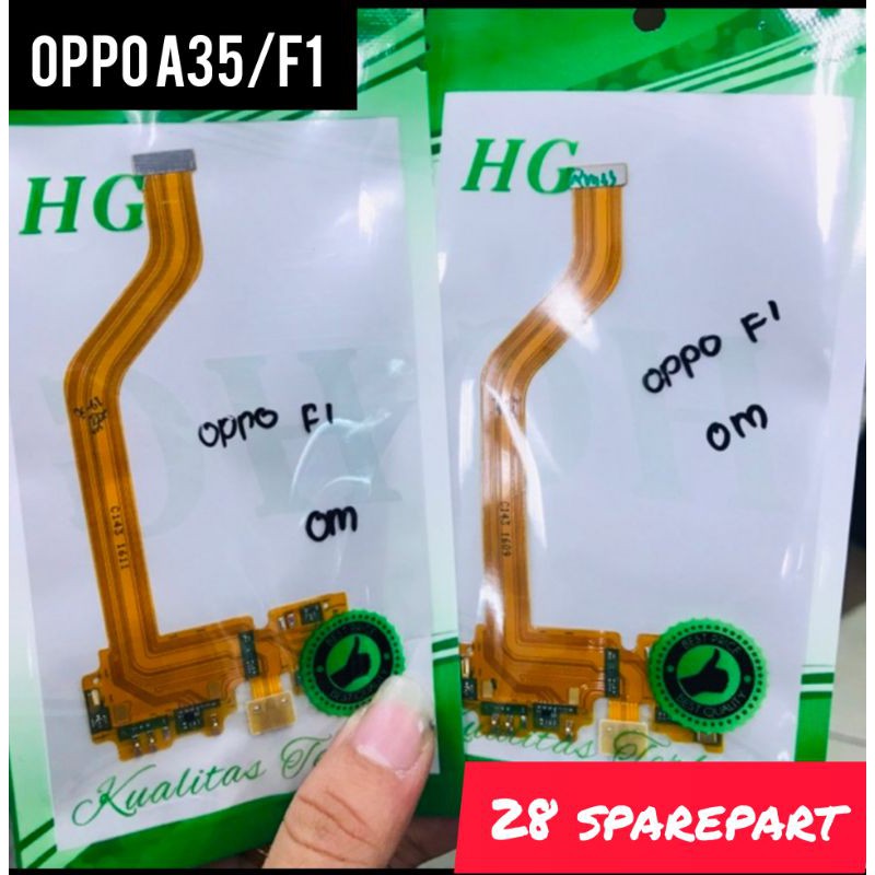 FLEXIBLE/CONEKTOR CHARGER OPPO F1F/A35/F1  +MIC ORIGINAL