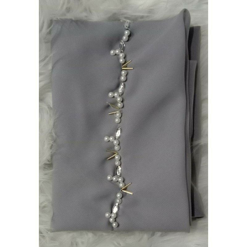 SEGI EMPAT Bellasquare BANDO payet /Jilbab Segiempat Bella Square  Payet-Silver