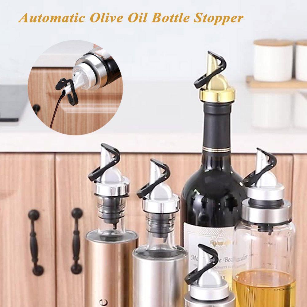 Stopper Botol Minyak Atas Alat Bar Anti Bocor Penuang Anggur Flip Otomatis