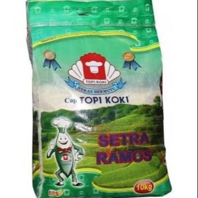 BERAS TOPI KOKI 10  KG HIJAU