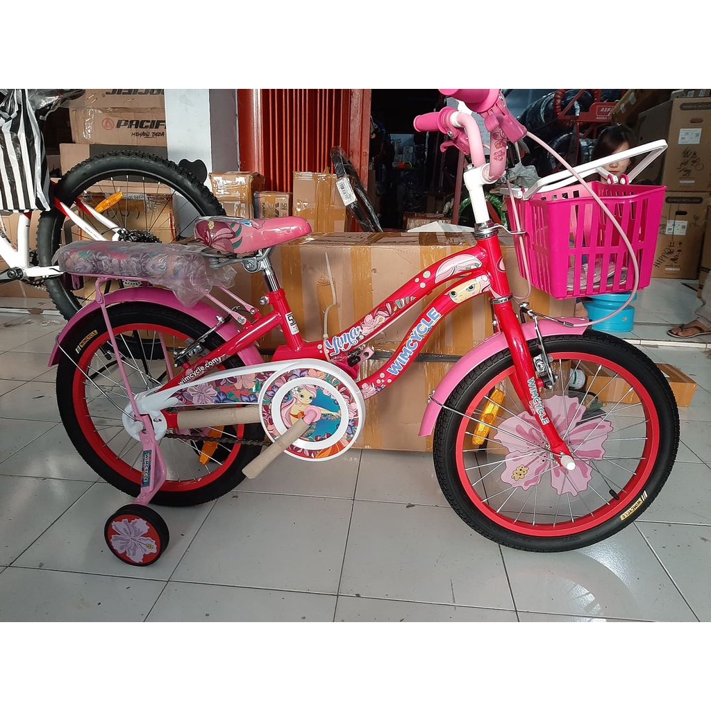 Sepeda Anak Perempuan / Kids Bike 16 inch / 18 inch WIMCYCLE YUNA