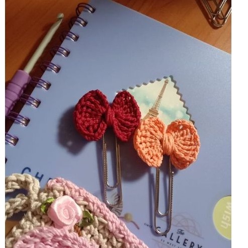 

PEMBATAS BUKU PITA RAJUT (100% HANDMADE) / SOUVERNIR