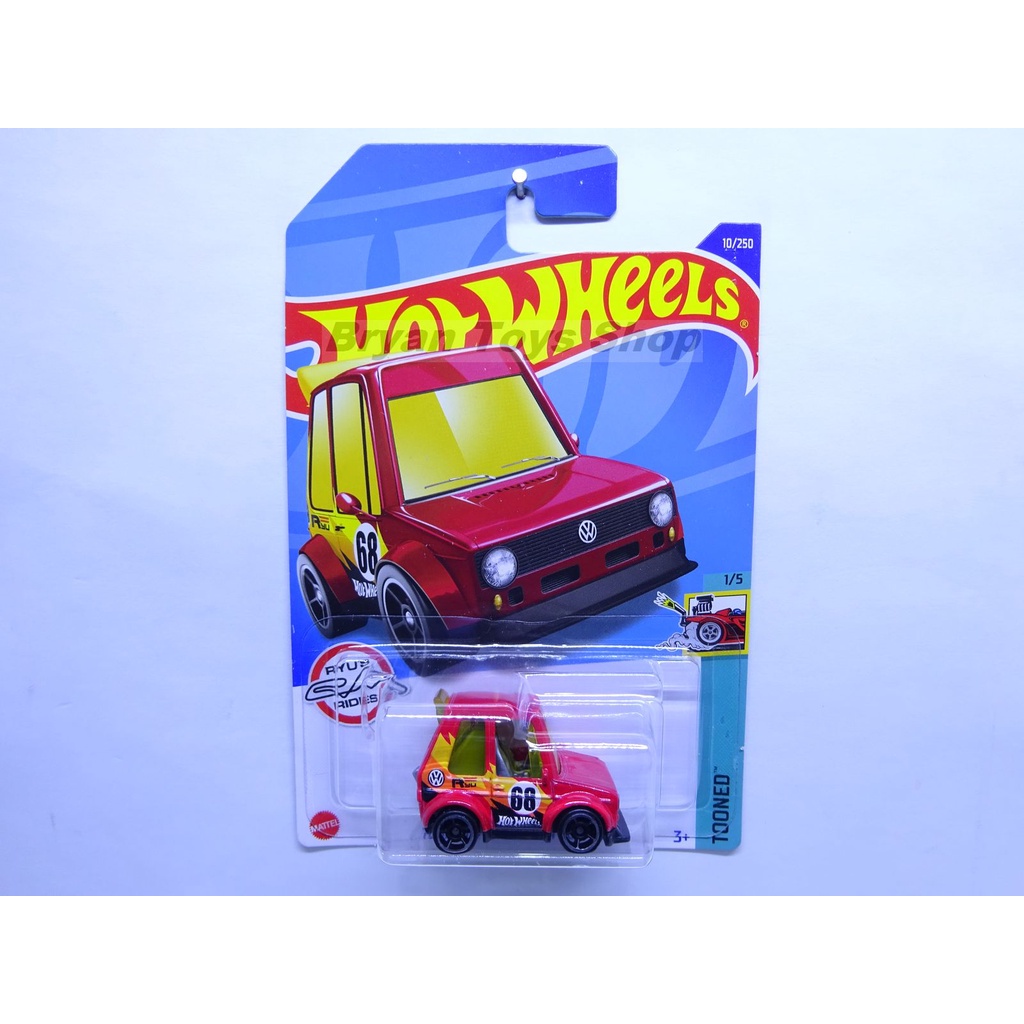 Hot Wheels Tooned Volkswagen Golf MK1 Merah