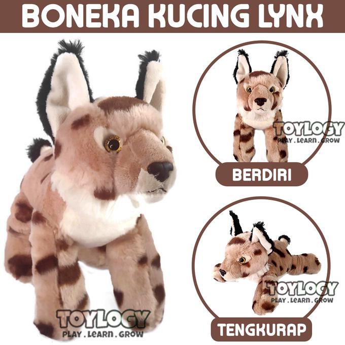 Boneka Hewan Binatang Kucing Lynx Cat Kitty Plush Animal Doll