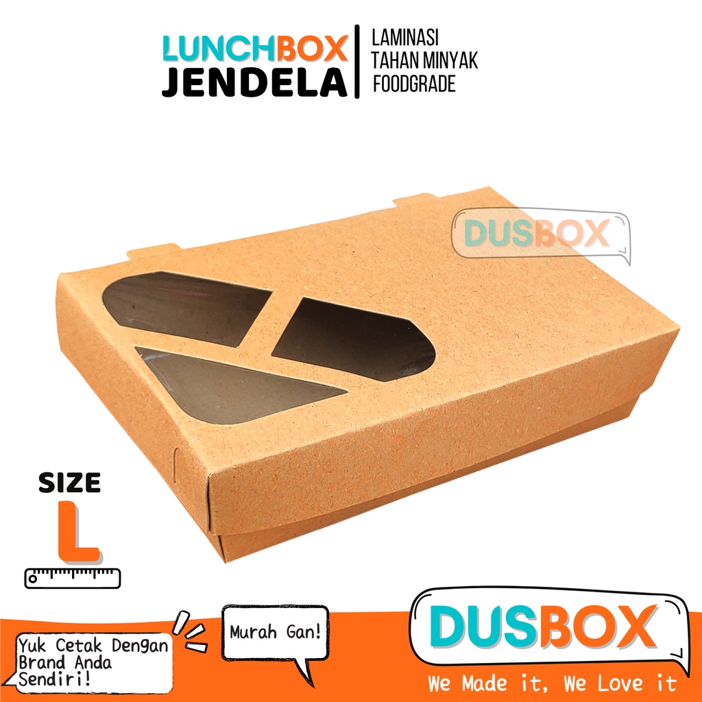Lunch Box Paper L Jendela / Lunch Box / Lunch Box Jendela / Lunch Box Paper / Lunch Box Window / Pap
