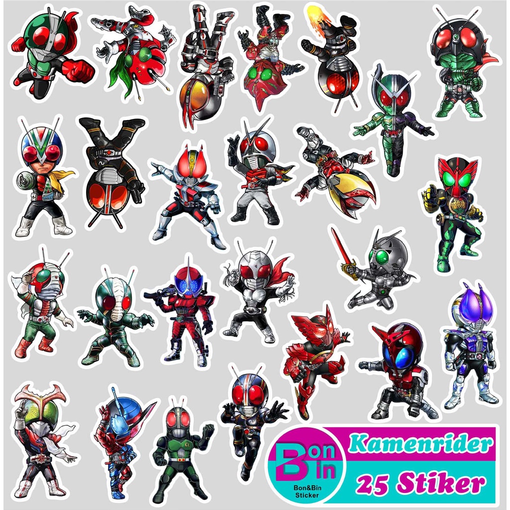 

Stiker kamen Rider Ksatria Baja Hitam (25Pcs)