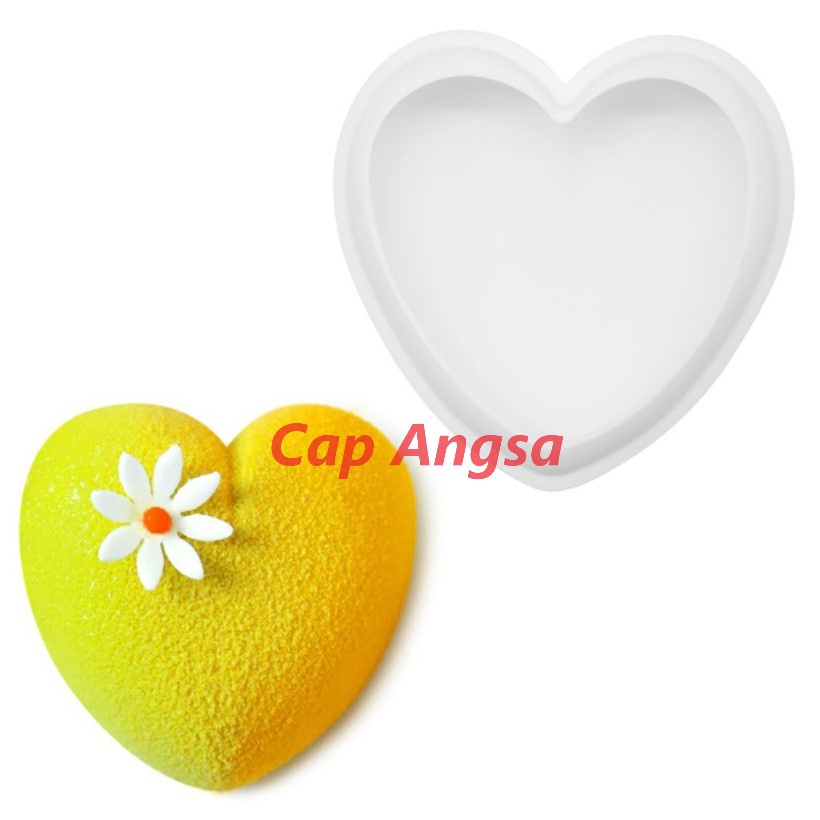 3D SILICON MOULD HEART CETAKAN SILIKON HATI LOVE LOYANG TART COKLAT FONDANT SILICONE MOLD PINATA MOUSSE CAKE